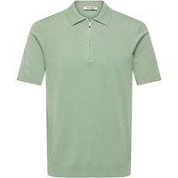 ONLY & SONS Zip-Up Polo Shirt Green