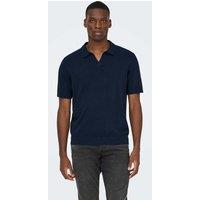 ONLY & SONS Cotton Rich Polo Shirt Navy