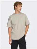 Relaxed Fit Pure Cotton Crew Neck T-Shirt