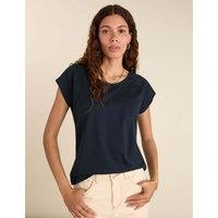 BAUKJEN Pure Cotton T-Shirt Navy