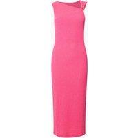 French Connection Textured Ring Detail Midi Column Dress Pink