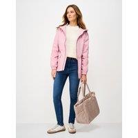 Crew Clothing Showerproof Hooded Raincoat Light Pink