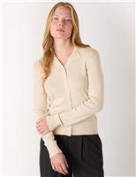 Phoebe Cotton Rich Collared Knitted Top