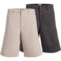 JACK & JONES 2 Pack Pure Cotton Cargo Shorts Grey