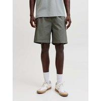 JACK & JONES Pure Cotton Elasticated Waist Shorts Grey