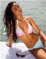 Maia Printed Padded Halterneck Bikini Top