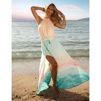 Naia Beach Printed Halter Neck Maxi Beach Dress Multi