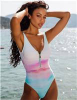 Malibu Tummy Control Printed Padded Swimsuit