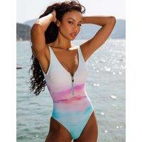 Naia Beach Malibu Tummy Control Printed Padded Swimsuit Multi