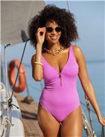 Malibu Tummy Control Zip Detail Padded Swimsuit