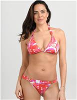 Maia Printed Padded Triangle Bikini Top