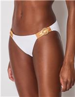 Phoebe Ring Detail High Leg Bikini Bottoms