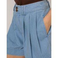 Nobody's Child Cotton Rich Denim High Waisted Shorts Blue