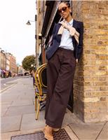 Pure Cotton Wide Leg Trousers