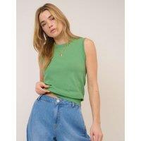Nobody's Child Crew Neck Vest Green