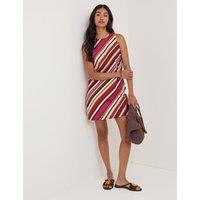 Nobody's Child Cotton Rich Striped Mini Shift Dress Brown