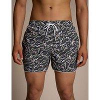 Hugo Quick Dry Printed Swim Shorts Green Mix