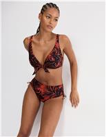 Summer Palm High Waisted Bikini Bottoms