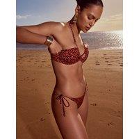 Triumph Midnight Swim Tai Animal Print Bikini Bottoms Brown