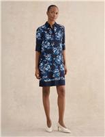 Floral Mini Shirt Dress