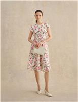 Floral Knee Length Skater Dress