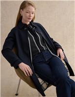 Textured Notch Neck Blouse