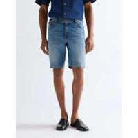 Wrangler 5 Pocket Stretch Denim Shorts Light Blue