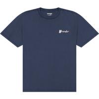 Wrangler Pure Cotton Back Slogan Graphic T-Shirt Navy