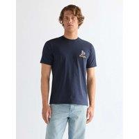 Wrangler Pure Cotton Embroidered T-Shirt Navy
