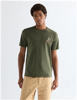 Wrangler Pure Cotton Embroidered T-Shirt Navy