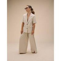 Nobody's Child X Louise Thompson Wide Leg Trousers Cream