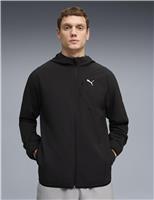 Woven Hooded Sports Jacket with Stretch