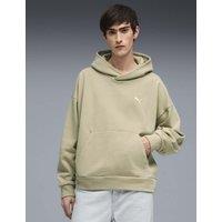 Puma Cotton Rich Logo Hoodie Beige
