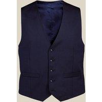 Charles Tyrwhitt Regular Fit Italian Wool Waistcoat Dark Navy