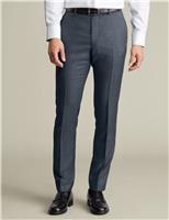 Charles Tyrwhitt Slim Fit Pure Wool Suit Trousers Grey