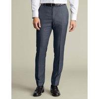 Charles Tyrwhitt Slim Fit Pure Wool Suit Trousers Grey