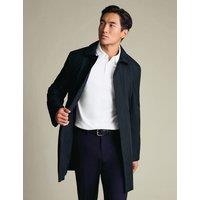 Charles Tyrwhitt Padded Water Repellent Raincoat Navy