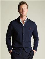 Pure Merino Wool RFU Funnel Neck Cardigan