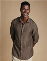 Charles Tyrwhitt Slim Fit Pure Linen Shirt White