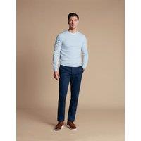 Charles Tyrwhitt Ultimate Regular Fit Cotton Rich Chinos Royal Blue
