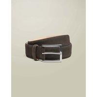 Charles Tyrwhitt Suede Belt Chocolate