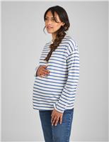 Maternity Pure Cotton Striped Top