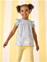 JoJo Maman Bb Cotton Rich Bunny Appliqu Legging Outfit (0-3 Yrs) Yellow