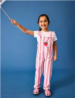 Pure Cotton Strawberry Dungaree Outfit (6 Mths - 9 Yrs)