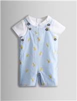 2 Piece Pure Cotton Chick Outfit (0-24 Mths)