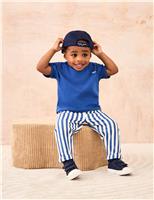 JoJo Maman Bb 2 Piece Pure Cotton Top & Bottom Outfit (6 Mths-9 Yrs) Blue