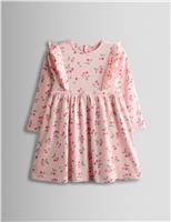 Pure Cotton Cherry Print Dress (6 Months-7 Years)
