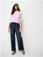 Mid Rise Wide Leg Jeans