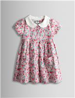 JoJo Maman Bb Pure Cotton Strawberry Pet In Pocket Dress (6 Mths - 7 Yrs) Light Pink