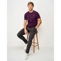 Crew Clothing Pure Cotton Crew Neck T-Shirt Plum
